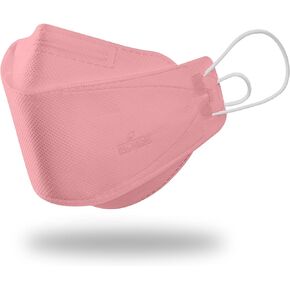 BOTN 10 قطع XLargeAdult، أربعة ألوان، قناع أمان وقائي KF94، حزام قابل للتعديل، صنع في كوريا (وردي، بيج، رمادي داكن، أصفر)