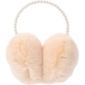KESYOO Fluffy Earmuffs Pearl Winter Warm Earmuff Ear Muffs for Women Girls Black