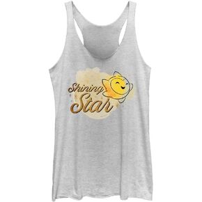 Disney Wish Shining Star Women's Racerback Tank Top, White Heather in Saudi Arabia