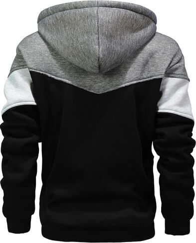 AIELVIN Men's Winter Fleece Thermal Jackets for Men Sherpa Lined Hoodies Warm Thick Jacket Outerwear in Saudi Arabia