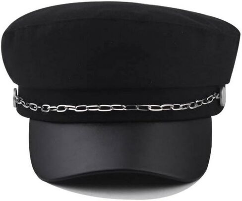 Brcus Men Women Yacht Captain Sailor Hat Newsboy Cabbie Baker Boy Peaked Beret Cap in Kuwait