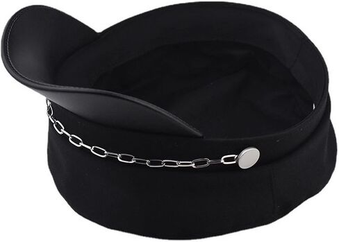 Brcus Men Women Yacht Captain Sailor Hat Newsboy Cabbie Baker Boy Peaked Beret Cap in Kuwait