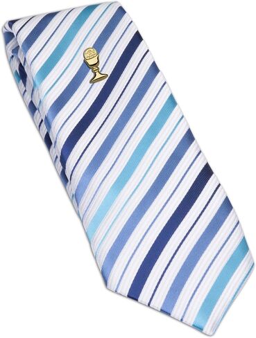 Boys First Communion Tie and Chalice Tie Pin in Gold-Tone, 45-inch in Saudi Arabia