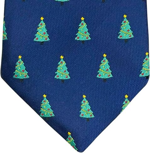 Retreez Christmas Joyful Christmas Tree Pattern Boy's Tie - 8-10 years in Saudi Arabia
