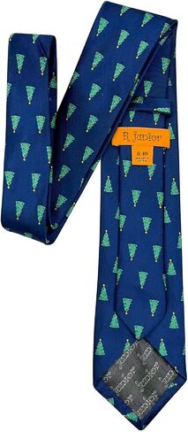 Retreez Christmas Joyful Christmas Tree Pattern Boy's Tie - 8-10 years in Saudi Arabia