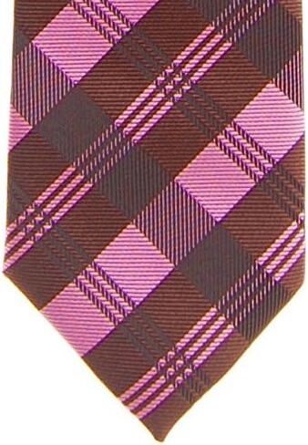 Retreez Tartan Plaid Patterns Woven Microfiber Pre-tied Boy's Tie in Saudi Arabia