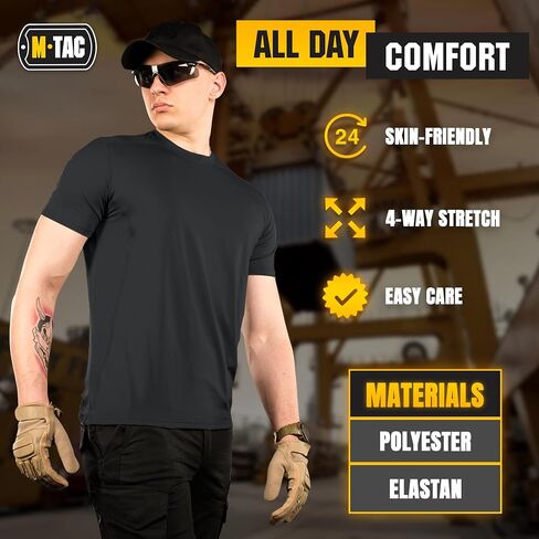 M-Tac Tactical Short Sleeve T-Shirt - Army Military Ultra Vent Men's Athletic Workout Gym Training T Shirt in Kuwait