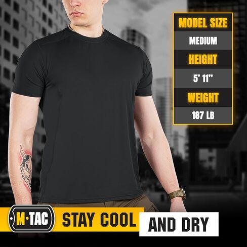 M-Tac Tactical Short Sleeve T-Shirt - Army Military Ultra Vent Men's Athletic Workout Gym Training T Shirt in Kuwait