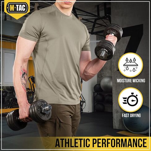 M-Tac Tactical Short Sleeve T-Shirt - Army Military Ultra Vent Men's Athletic Workout Gym Training T Shirt in Saudi Arabia