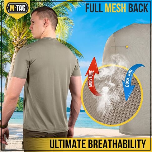 M-Tac Tactical Short Sleeve T-Shirt - Army Military Ultra Vent Men's Athletic Workout Gym Training T Shirt in Saudi Arabia