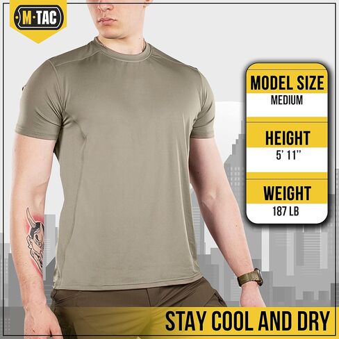 M-Tac Tactical Short Sleeve T-Shirt - Army Military Ultra Vent Men's Athletic Workout Gym Training T Shirt in Saudi Arabia