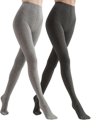 TOCONFFON Women's Winter Leggings Warm Opaque Tights, Stretchy Cotton Tights 140 Denier in Kuwait