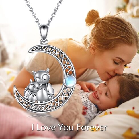 AXELUNA Father/Mother and Daughter/Son Animals Necklace Sterling Silver in Kuwait