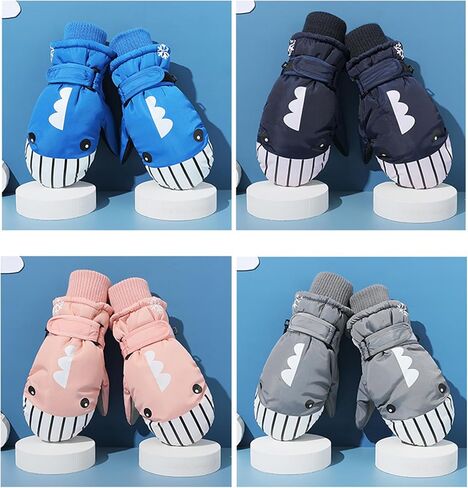 Mawjom Kids Winter Warm Ski Gloves - Outdoor Mittens for Girls Boys 4-8 Years in Kuwait