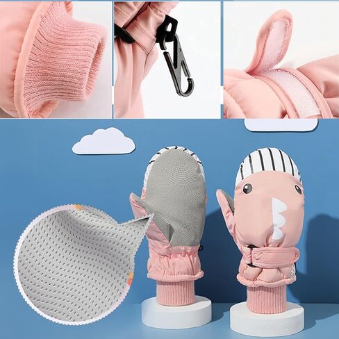 Mawjom Kids Winter Warm Ski Gloves - Outdoor Mittens for Girls Boys 4-8 Years in Kuwait