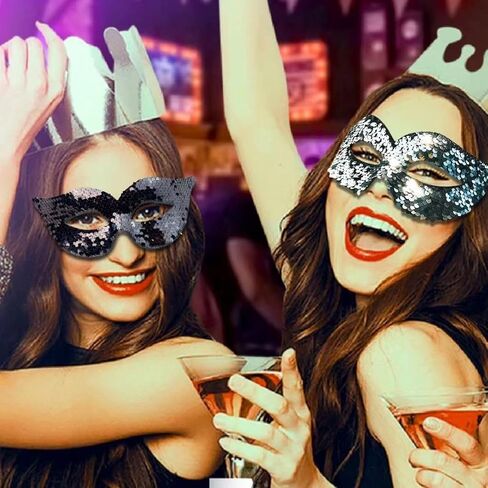 ARK Survivor Unisex Sequin Mardi Gras Mask For Carnival Halloween Club Rave Mask in Saudi Arabia