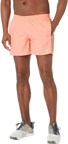 adidas Men's Own The Run Shorts, Coral Fusion/Reflective Silver, Medium 5 inches in Saudi Arabia