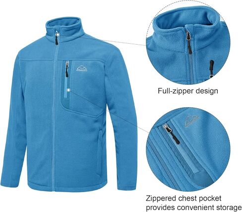 جاكيت رجالي من الصوف بسحاب كامل من Gopune، معاطف شتوية دافئة خفيفة الوزن وخفيفة الوزن in Kuwait