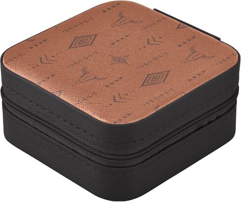 PU Leather Jewelry Box, Baby Panda Sleeping in Winter Night Travel Jewelry Case Portable Jewelry Organizer for Rings Earrings Necklaces Bracelets Storage Holder Boxes for Women Girls in Saudi Arabia
