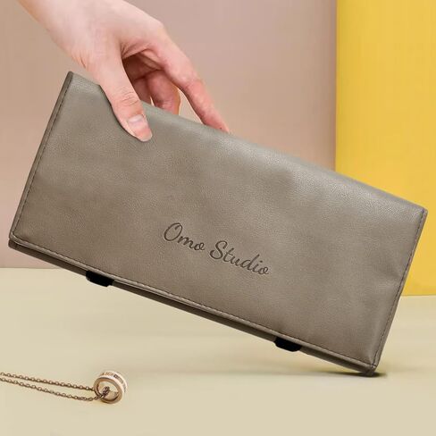 ايه بي كرو حقيبة سفر محمولة لتنظيم المجوهرات والقلائد والقلائد والسلسلة والقلائد حقيبة تخزين القلائد حقيبة عرض للنساء والفتيات in Kuwait