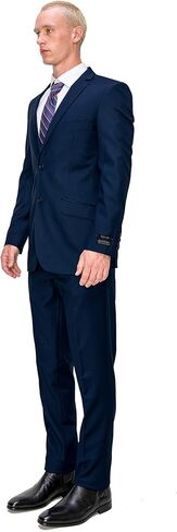 طقم بدلة رجالي من أنطونيو أومو - مقاس نحيف مكون من قطعتين سترة واحدة بصدر واحد وسروال لبدلات فستان الزفاف التجارية in Kuwait