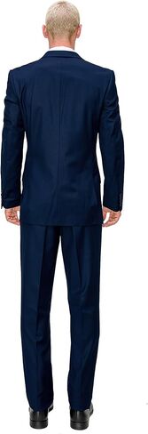 طقم بدلة رجالي من أنطونيو أومو - مقاس نحيف مكون من قطعتين سترة واحدة بصدر واحد وسروال لبدلات فستان الزفاف التجارية in Kuwait