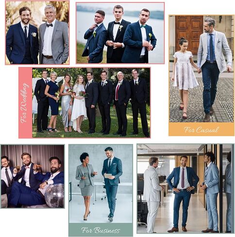 طقم بدلة رجالي من أنطونيو أومو - مقاس نحيف مكون من قطعتين سترة واحدة بصدر واحد وسروال لبدلات فستان الزفاف التجارية in Kuwait