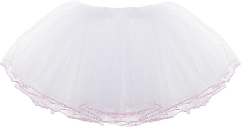 WLLHYF Girls Tutu Skirt，4 Layers Tulle Tutu Skirts Elastic Fluffy Ballet Dance Skirts for Toddler Kid Children Xmas Party in Saudi Arabia