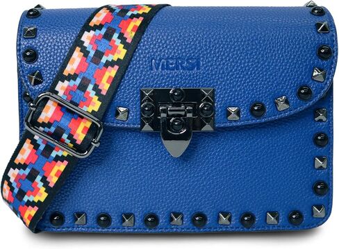 محفظة MERSI Ruby Crossbody - محفظة جلدية نباتية رائعة مع تفاصيل مرصعة مذهلة - تتضمن حزامين للكتف in Kuwait