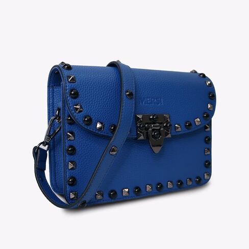 محفظة MERSI Ruby Crossbody - محفظة جلدية نباتية رائعة مع تفاصيل مرصعة مذهلة - تتضمن حزامين للكتف in Kuwait