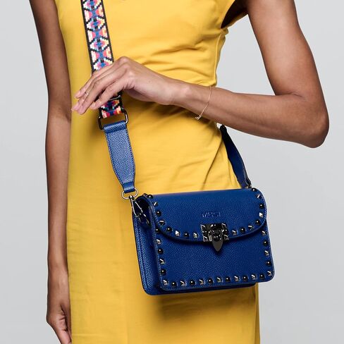 محفظة MERSI Ruby Crossbody - محفظة جلدية نباتية رائعة مع تفاصيل مرصعة مذهلة - تتضمن حزامين للكتف in Kuwait