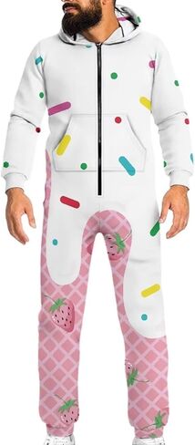Biyejit Unisex Adults Onesie Pajamas Men Women Cosplay Costume Sleepwear One-Piece Jumpsuits Homewear in Saudi Arabia