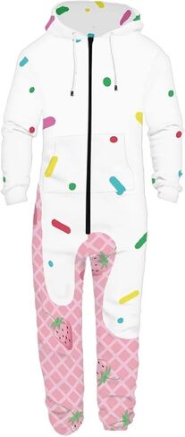 Biyejit Unisex Adults Onesie Pajamas Men Women Cosplay Costume Sleepwear One-Piece Jumpsuits Homewear in Saudi Arabia