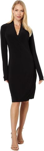 Norma Kamali Women's Long Sleeve Side Draped Dress in Saudi Arabia