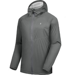 Little Donkey Andy Mens Ultra Light Rain Jacket, Waterproof Hooded Stretch Windbreaker for Hiking, Fishing, and Cycling