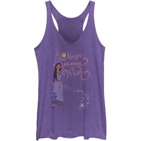 Disney Wish Magic Women's Racerback Tank Top, Purple Heather in Kuwait