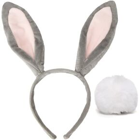 Bunny Ears Headband Costume Accessories Cosplay Hearwear Easter Party Decoration