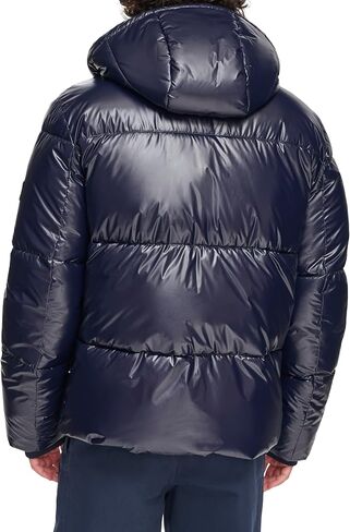 Tommy Hilfiger Men's Shiny Quilted Puffer with Patch Logo in Saudi Arabia