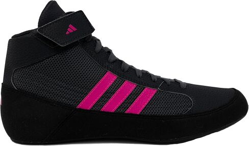 adidas Men's HVC Wrestling Shoes, Black/Charcoal/Hot Pink, 11 in Saudi Arabia