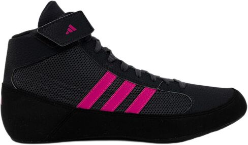 adidas Men's HVC Wrestling Shoes, Black/Charcoal/Hot Pink, 8.5 in Saudi Arabia