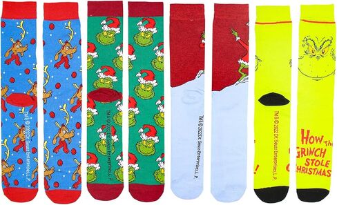 Bioworld The Grinch Merry Grinchmas 12 Grinchy Days Of Socks Mix and Match Gift Box Set in Saudi Arabia