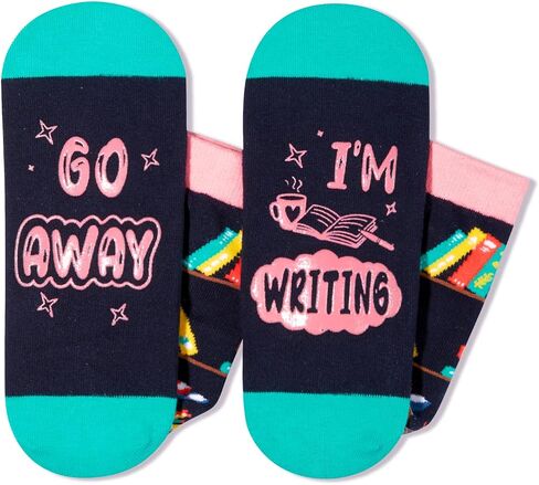 Zmart Funny Crazy Socks for Women Men, Music Teacher Gifts, Gifts for Writers Authors Teachers, Book Reader Socks in Saudi Arabia