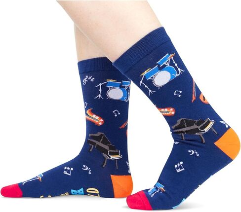 Zmart Funny Crazy Socks for Women Men, Music Teacher Gifts, Gifts for Writers Authors Teachers, Book Reader Socks in Saudi Arabia
