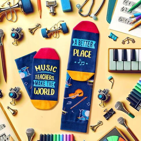 Zmart Funny Crazy Socks for Women Men, Music Teacher Gifts, Gifts for Writers Authors Teachers, Book Reader Socks in Saudi Arabia