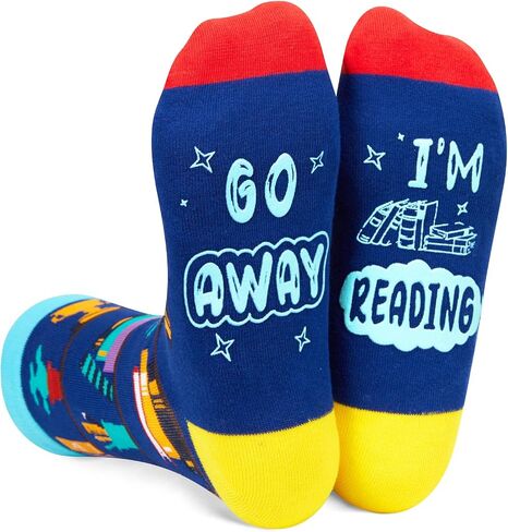 Zmart Funny Crazy Socks for Women Men, Music Teacher Gifts, Gifts for Writers Authors Teachers, Book Reader Socks in Saudi Arabia