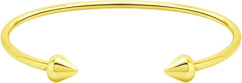 555Jewelry Stainless Steel Open Cuff Bangle Spike Bracelet for Women & Girls in Saudi Arabia