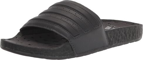 adidas Unisex Adilette Boost Slides Sandal, Carbon/Black/Black, 7 US Men in Saudi Arabia