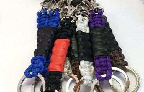 Gi Store Rocks! Paracord BJJ Belt Keychain with Ring and Carabiner Snap Hook for BJJ Backpack, All Belt Rank Colors in Saudi Arabia