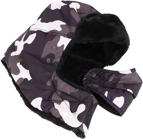 Winter 3 in 1 Trapper Outdoor Hat Thermal Fur Fleece Lined Trooper Trapper Hat Ski Cap with Earflap Face Mask Warmer Cover in Saudi Arabia