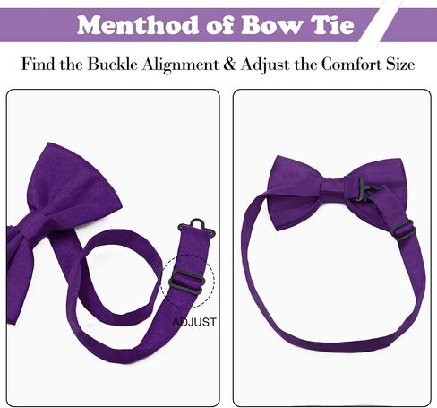 Mantieqingway Bow Ties for Men, Pre Tied Mens Adjustable Length Bowtie for Party Wedding Prom for Adults & Children Gift in Saudi Arabia